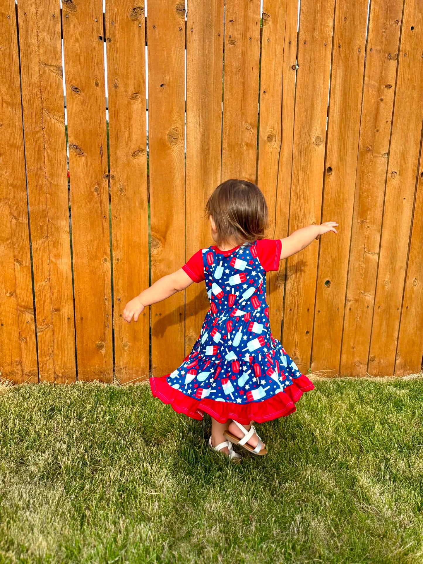 Bomb Pops Ruffle Dress