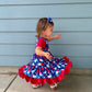 Bomb Pops Ruffle Dress