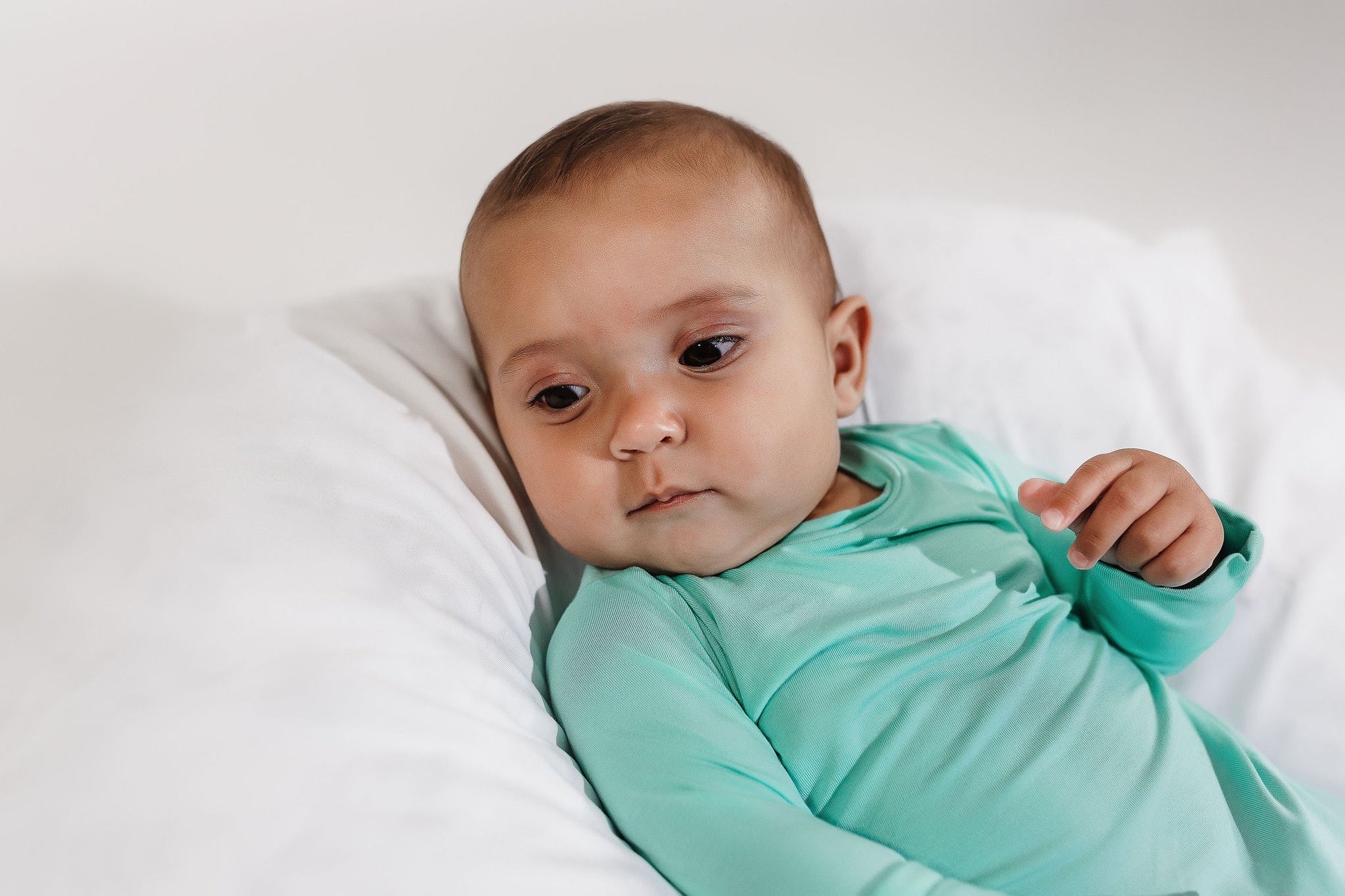 Mint Bamboo Lyocell Zip Romper - Zipease