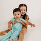 Mint Bamboo Lyocell Zip Romper - Zipease