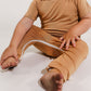 Camel Bamboo Lyocell Zip Romper - Zipease