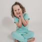 Mint Bamboo Lyocell Zip Romper - Zipease
