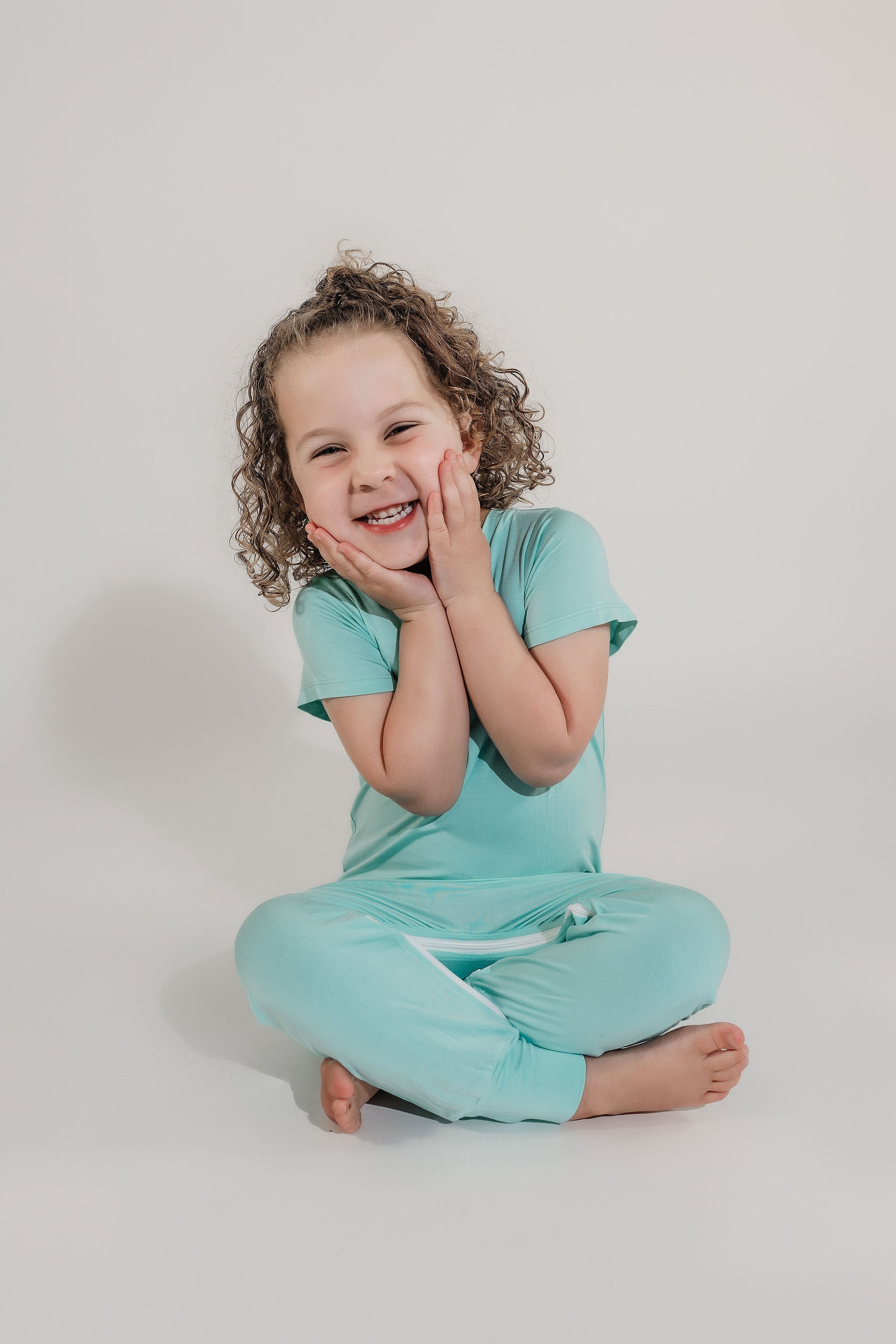 Mint Bamboo Lyocell Zip Romper - Zipease