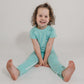Mint Bamboo Lyocell Zip Romper - Zipease