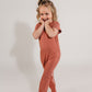 Mauve Bamboo Lyocell Zip Romper