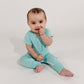 Mint Bamboo Lyocell Zip Romper - Zipease