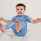 Ocean Bamboo Lyocell Zip Romper - Zipease
