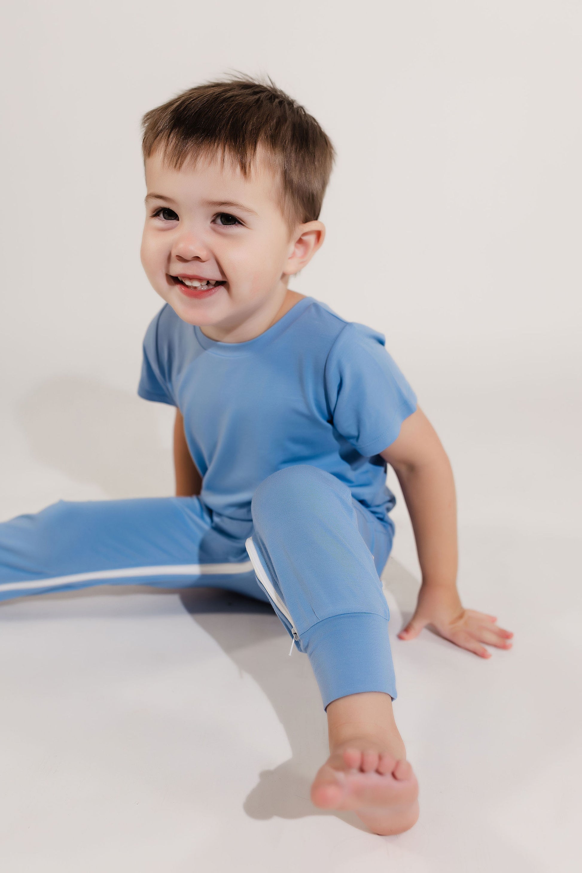 Ocean Bamboo Lyocell Zip Romper - Zipease