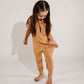 Camel Bamboo Lyocell Zip Romper - Zipease