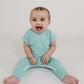 Mint Bamboo Lyocell Zip Romper - Zipease