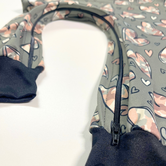 Camo Hearts G-Tube Zipease