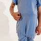 Ocean Bamboo Lyocell Romper with G-Tube Access - Zipease