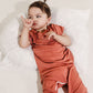 Mauve Bamboo Lyocell Romper with G-Tube Access - Zipease