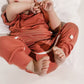 Mauve Bamboo Lyocell Romper with G-Tube Access - Zipease