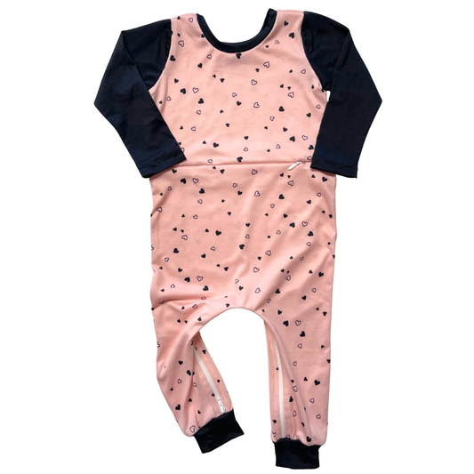 Little Black Hearts G-Tube Zipease - Zipease