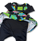 Retro Dinos Skirted Zipease