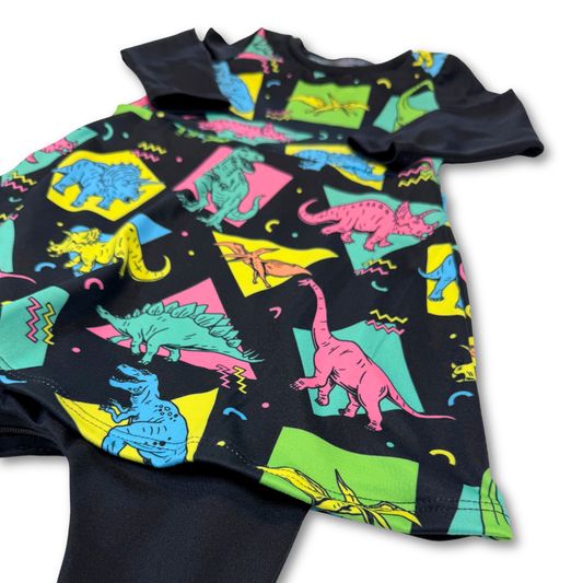 Retro Dinos G-Tube Skirted Zipease