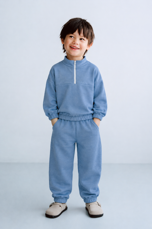 Steel Blue Quarter Zip