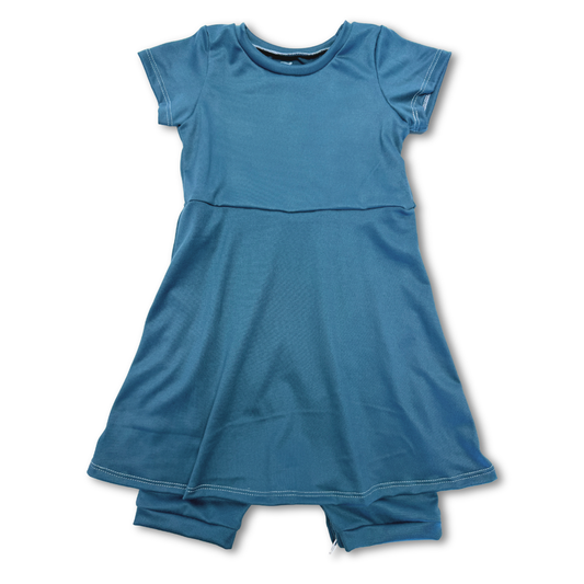 Teal Skirted Shortease