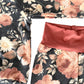 Charcoal/Coral Floral Two Piece Sets - Zipease