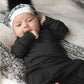 Black Sleeper Newborn Gown - Zipease