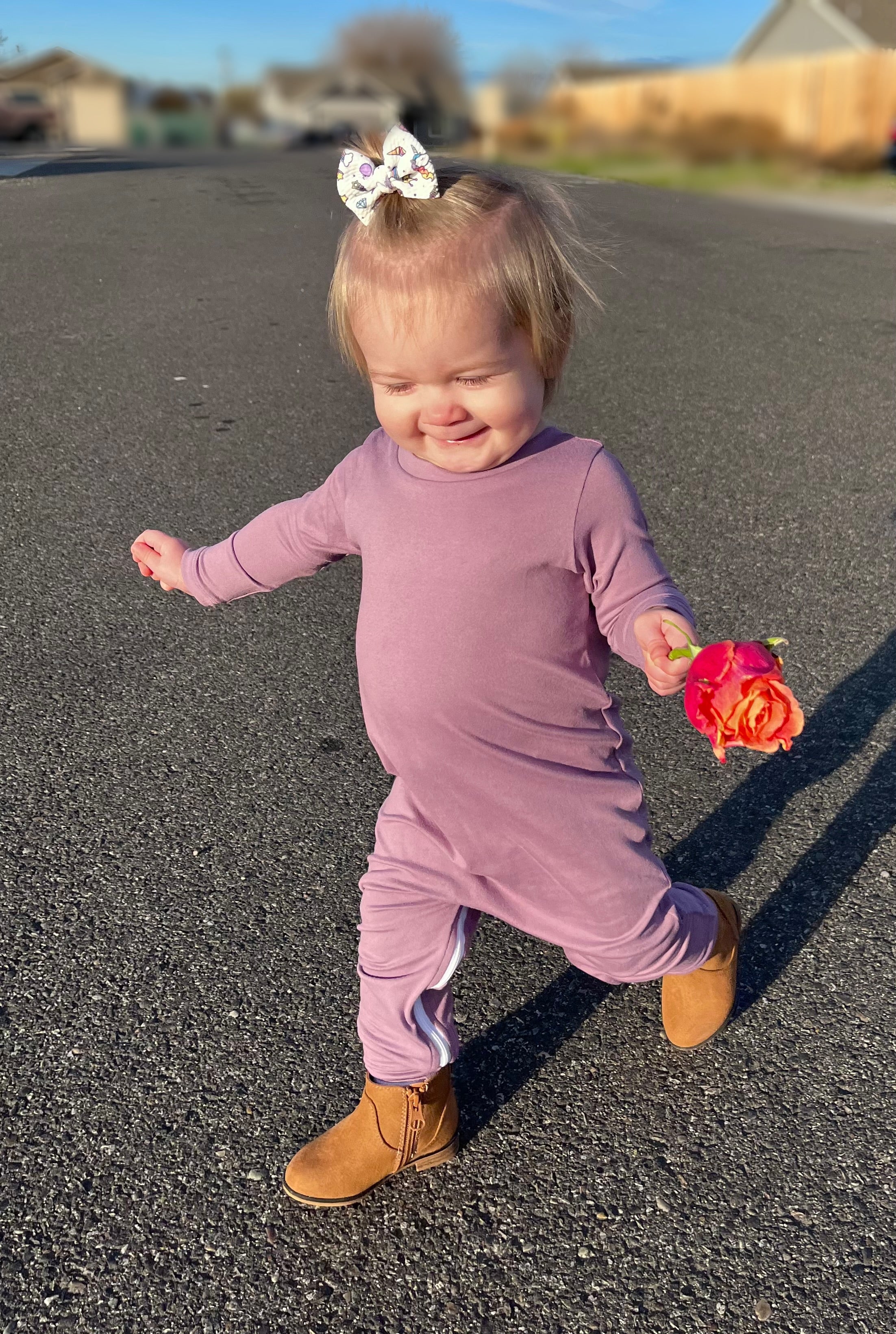 Lavender shop baby romper