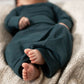 Teal Sleeper Newborn Gown - Zipease