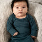 Teal Sleeper Newborn Gown - Zipease