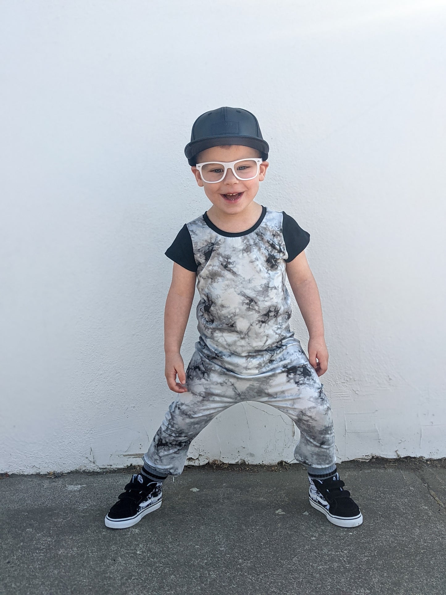 Grey Tie Dye Zip Baby Romper - Zipease