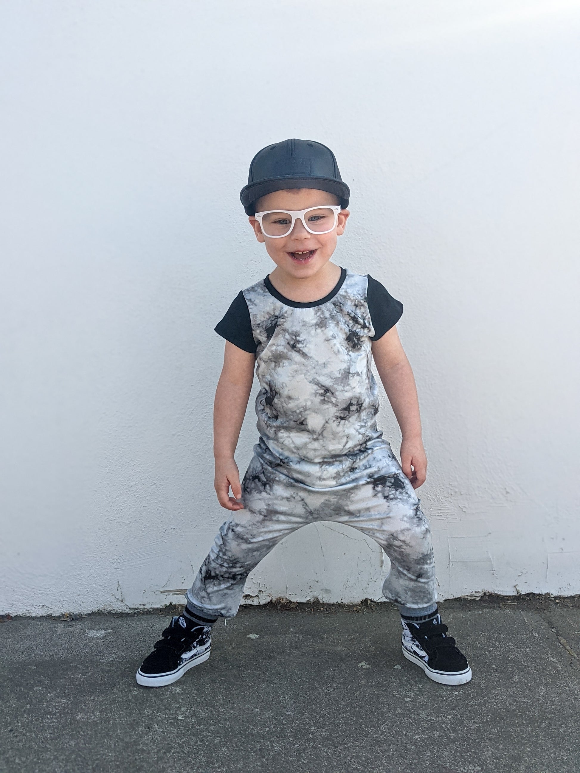 Grey Tie Dye Zip Baby Romper - Zipease