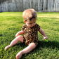 Cheetah Summer Zip Baby Romper - Zipease