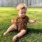 Cheetah Summer Zip Baby Romper - Zipease